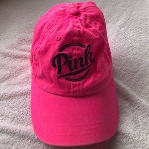 Neon pink hat
